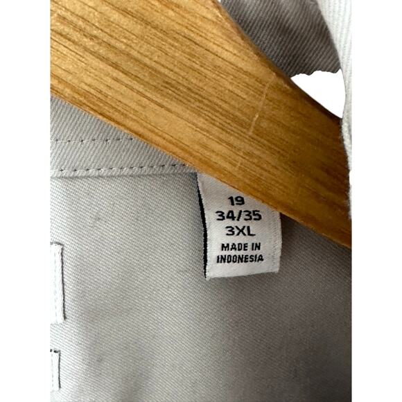 Calvin Klein Gray Infinite Wrinkle Free Slim Fit Stretch Flex Collar Men's 3XL - Picture 5 of 6